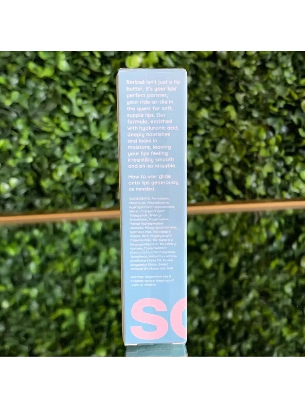 Sorbaé COCONUT CLOUD Hyaluronic Lip Butter | Dew of the Gods | NEW | Sorbet